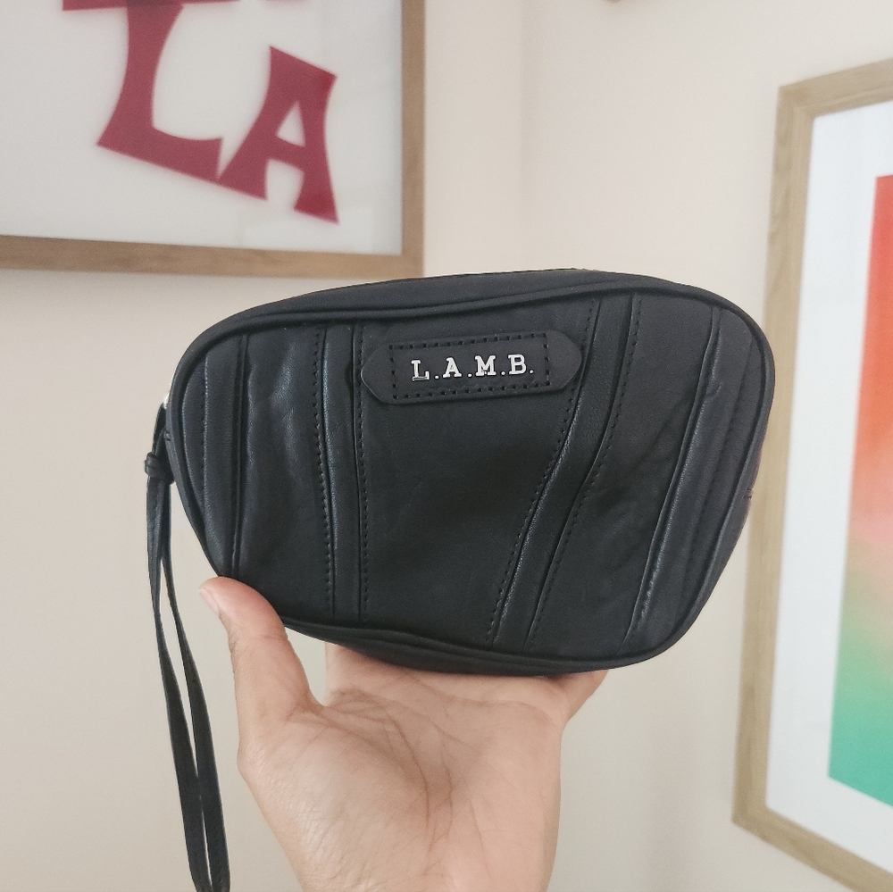 🔥SOLD🔥 L.A.M.B. Leather Mini Black Hand Pouch - Picture 10 of 10